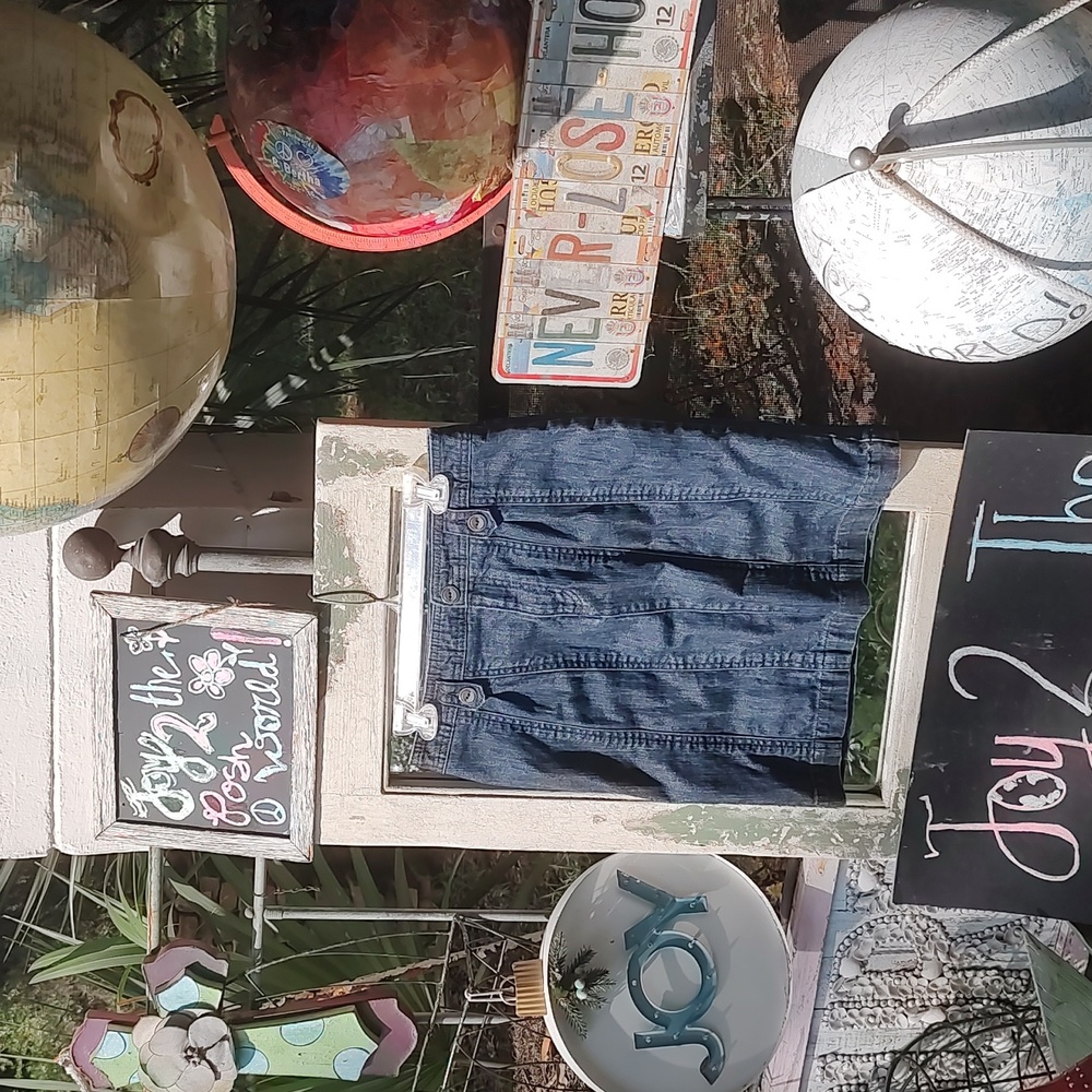 EUC pilcro& the letterpress | Anthropologie denim skirt